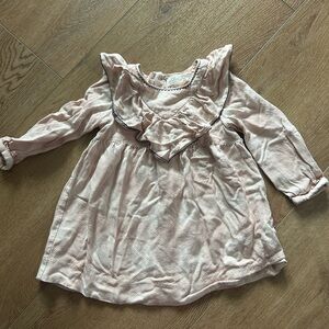 Zara Pink Ruffled gingham baby dress